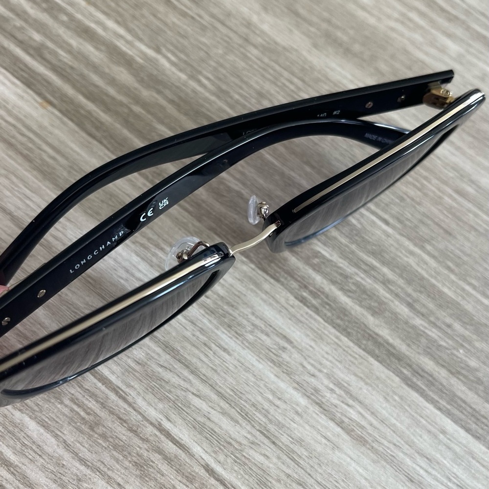 Longchamp Black 53mm Gradient Rectangle Sunglasses - image 5